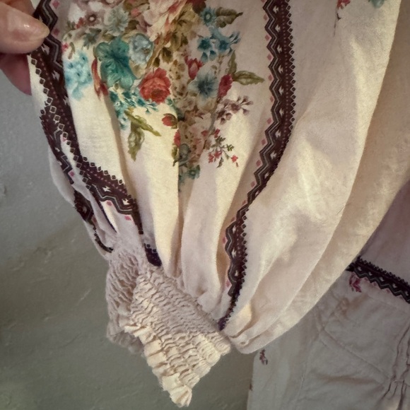 Anthropologie Somerset floral puff sleeve maxi dress - Picture 7 of 13